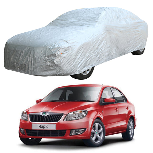 Oshotto Silvertech Car Body Cover (Without Mirror Pocket) For Skoda Rapid