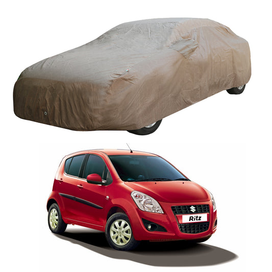 Oshotto Brown 100% Waterproof Car Body Cover with Mirror Pockets For Maruti Suzuki Ritz