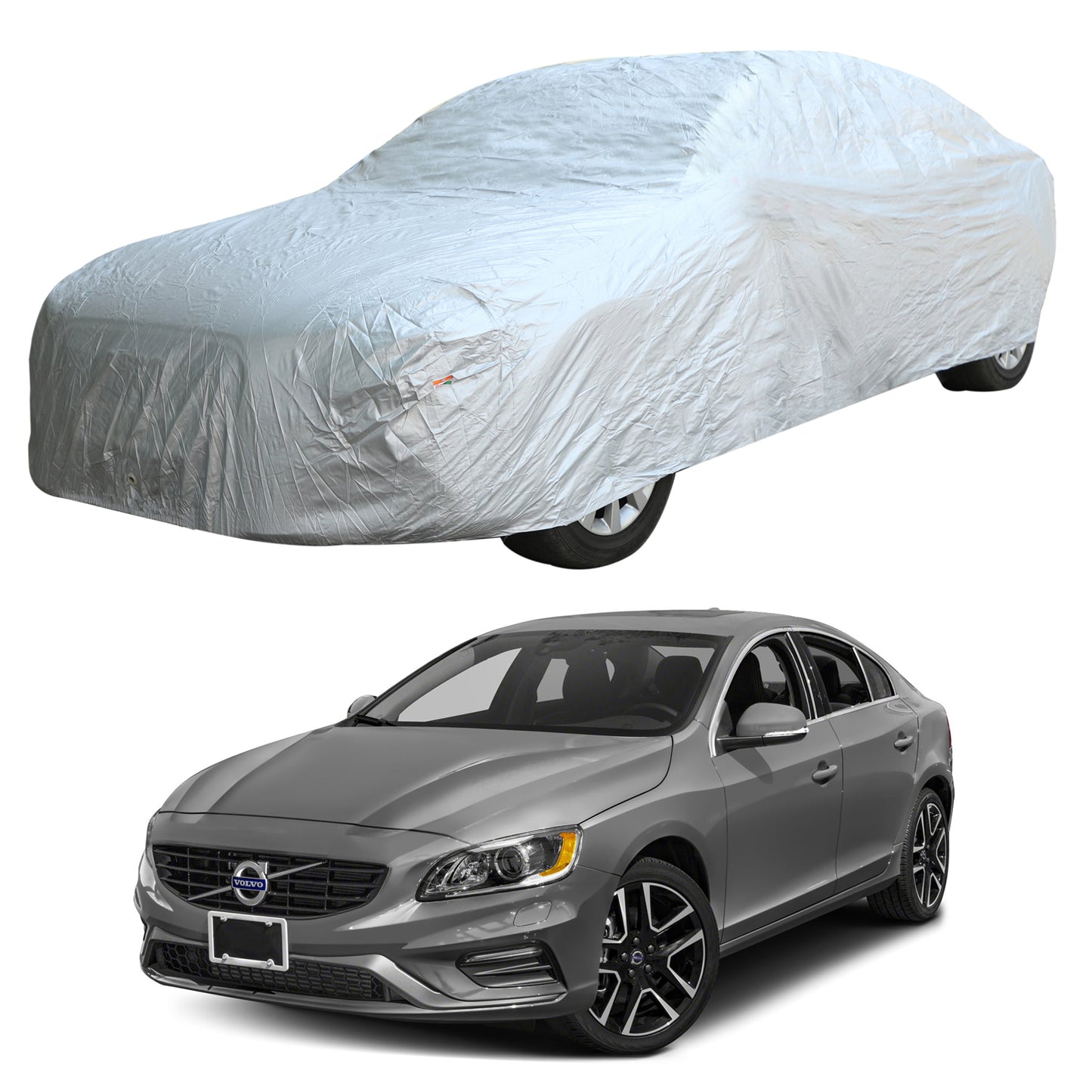 Oshotto Silvertech Car Body Cover (Without Mirror Pocket) For Volvo S-60