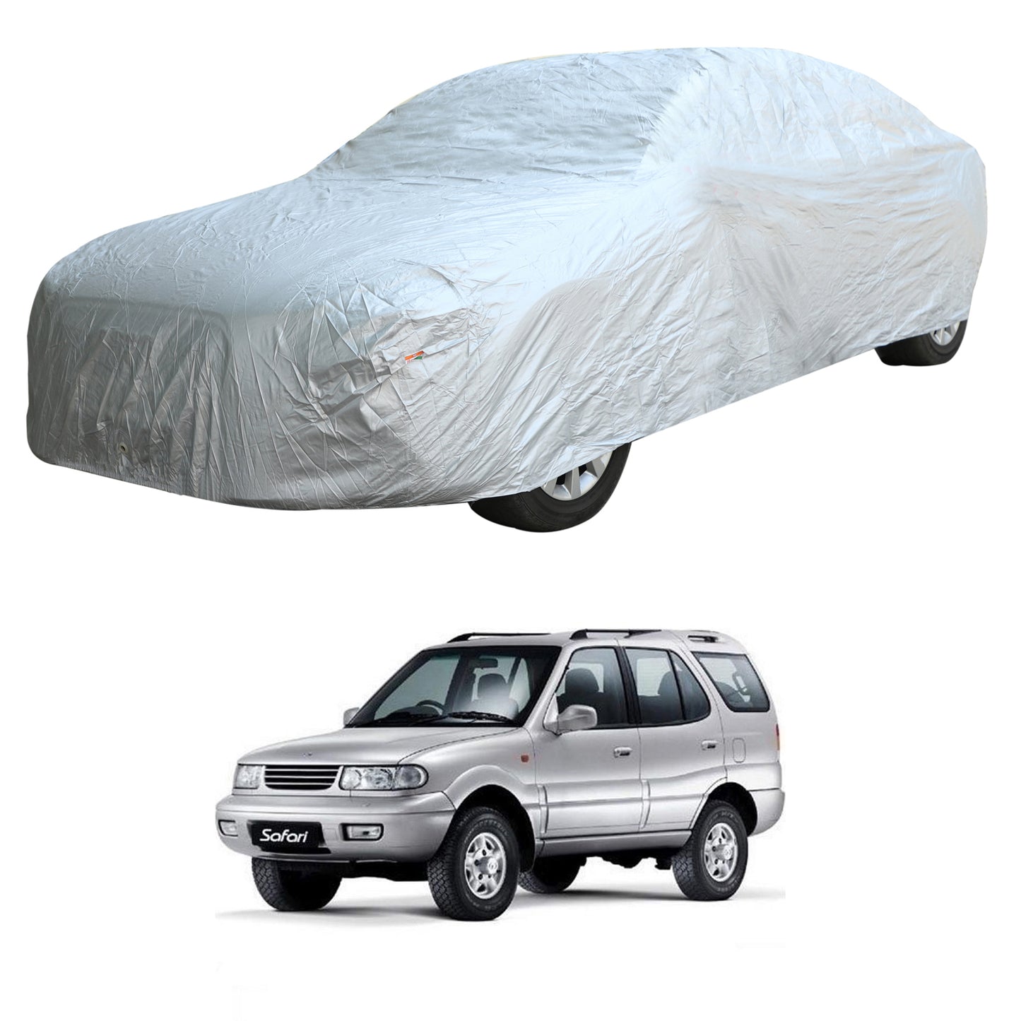 Oshotto Silvertech Car Body Cover (Without Mirror Pocket) For Tata Safari/Storme