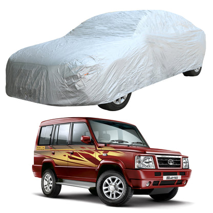 Oshotto Silvertech Car Body Cover (Without Mirror Pocket) For Tata Sumo/Victa - Silver