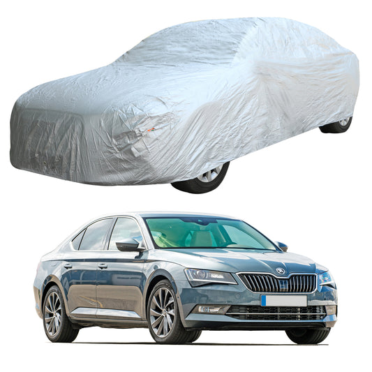 Oshotto Silvertech Car Body Cover (Without Mirror Pocket) For Skoda Superb