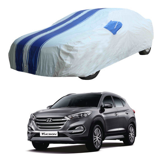 Oshotto 100% Blue dustproof and Water Resistant Car Body Cover with Mirror Pockets For Hyundai Tucson