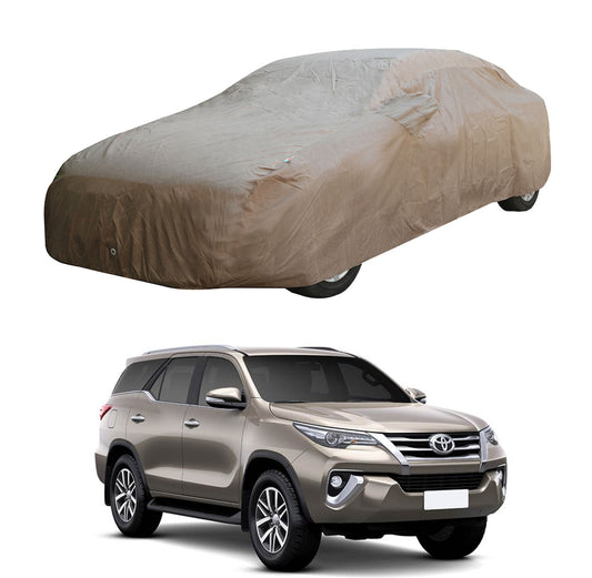 Oshotto Brown 100% Waterproof Car Body Cover with Mirror Pockets For Toyota Urban Cruiser