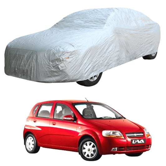 Oshotto Silvertech Car Body Cover (Without Mirror Pocket) For Chevrolet Uva Old/UVA SAIL - Silver