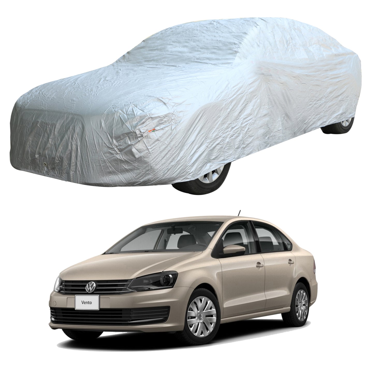 Oshotto Silvertech Car Body Cover (Without Mirror Pocket) For Volkswagen Vento