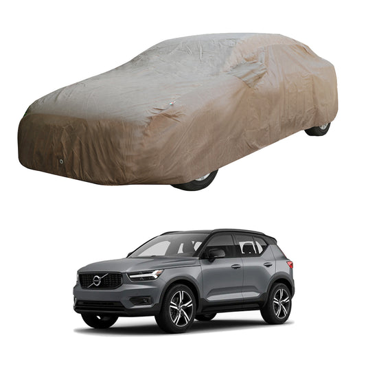 Oshotto Brown 100% Waterproof Car Body Cover with Mirror Pockets For Volvo XC40/V40