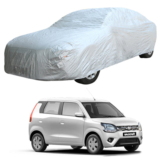 Oshotto Silvertech Car Body Cover (Without Mirror Pocket) For Maruti Suzuki WagonR 2019-2023