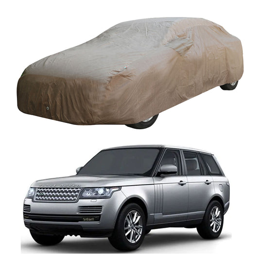 Oshotto Brown 100% Waterproof Car Body Cover with Mirror Pockets For Range Rover Autobiography