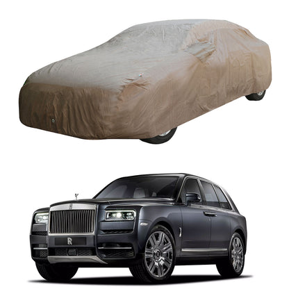 Oshotto Brown 100% Waterproof Car Body Cover with Mirror Pockets For Rolls Royce Cullinan