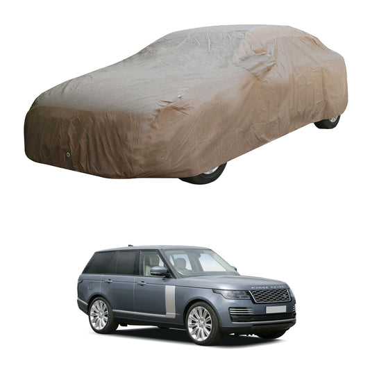 Oshotto Brown 100% Waterproof Car Body Cover with Mirror Pockets For Range Rover Vogue