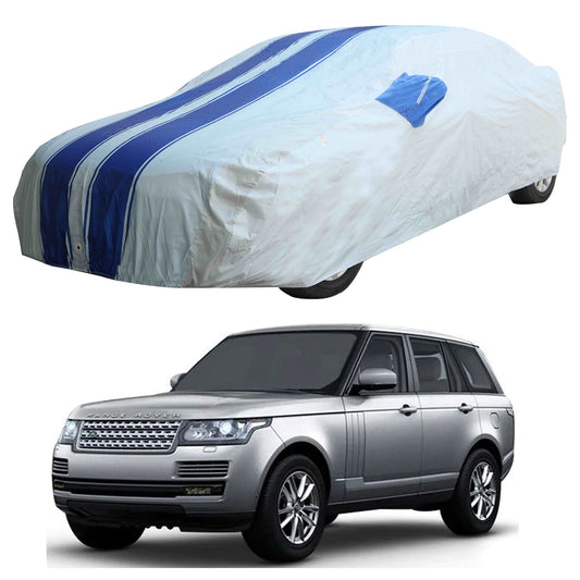 Oshotto 100% Blue dustproof and Water Resistant Car Body Cover with Mirror Pockets For Range Rover Autobiography