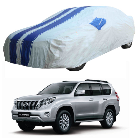 Oshotto 100% Blue dustproof and Water Resistant Car Body Cover with Mirror Pockets For Toyota Land Cruiser Prado