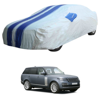 Oshotto 100% Blue dustproof and Water Resistant Car Body Cover with Mirror Pockets For Range Rover Vogue