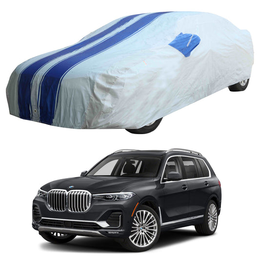 Oshotto 100% Blue dustproof and Water Resistant Car Body Cover with Mirror Pockets For BMW X7