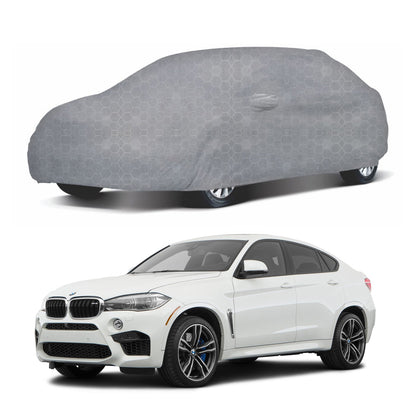 Oshotto 100% Dust Proof, Water Resistant Grey Car Body Cover with Mirror Pocket For BMW X6
