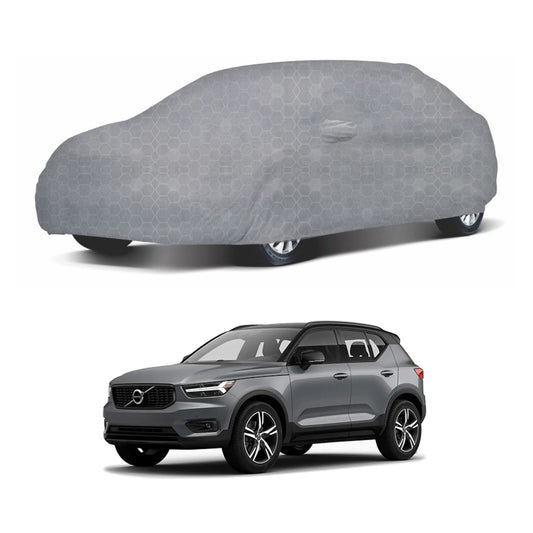 Oshotto 100% Dust Proof, Water Resistant Grey Car Body Cover with Mirror Pocket For Volvo XC40/V40