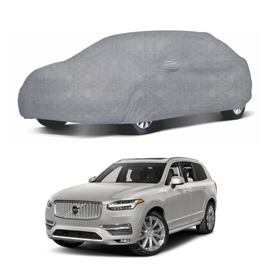 Oshotto 100% Dust Proof, Water Resistant Grey Car Body Cover with Mirror Pocket For Volvo XC90/V90