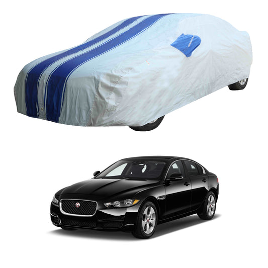 Oshotto 100% Blue dustproof and Water Resistant Car Body Cover with Mirror Pockets For Jaguar XE