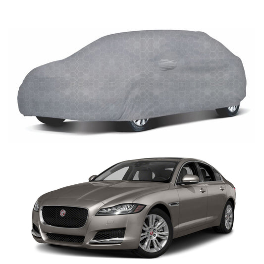 Oshotto 100% Dust Proof, Water Resistant Grey Car Body Cover with Mirror Pocket For Jaguar XF/XS