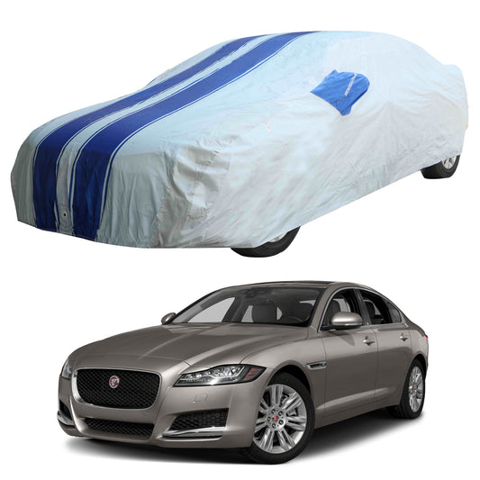 Oshotto 100% Blue dustproof and Water Resistant Car Body Cover with Mirror Pockets For Jaguar XF/XS