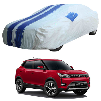 Oshotto 100% Blue dustproof and Water Resistant Car Body Cover with Mirror Pockets For Mahindra XUV-300
