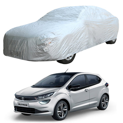 Oshotto Silvertech Car Body Cover (Without Mirror Pocket) For Tata Altroz - Silver