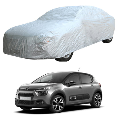 Oshotto Silvertech Car Body Cover (Without Mirror Pocket) For Citroen C3