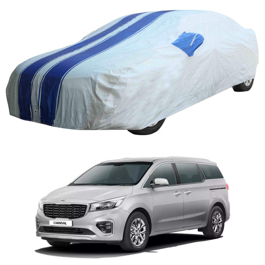 Oshotto 100% Blue dustproof and Water Resistant Car Body Cover with Mirror Pockets For KIA Carnival