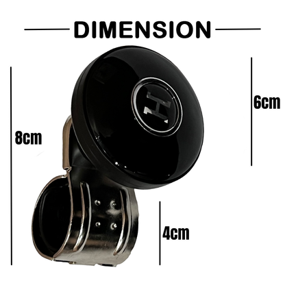 Oshotto Power Handle (SK-008) Car Steering Spinner Wheel Knob For All Cars (Black)