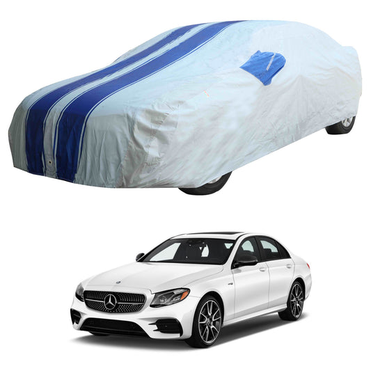 Oshotto 100% Blue dustproof and Water Resistant Car Body Cover with Mirror Pockets For Mercedes Benz E-Class 2017-2023