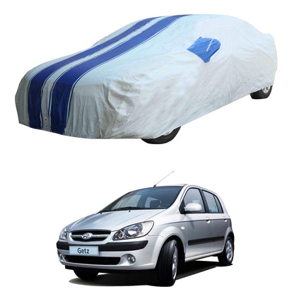 Oshotto 100% Blue dustproof and Water Resistant Car Body Cover with Mirror Pockets For Hyundai Getz