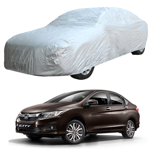 Oshotto Silvertech Car Body Cover (Without Mirror Pocket) For Honda City Ivtech