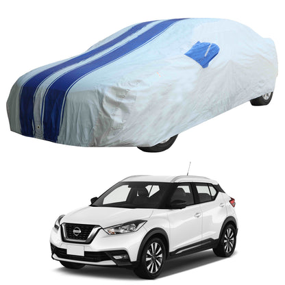 Oshotto 100% Blue dustproof and Water Resistant Car Body Cover with Mirror Pockets For Nissan Kicks