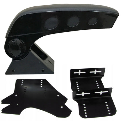 Oshotto Dual Tone Car Armrest Console Dark Black Unversal for All Cars