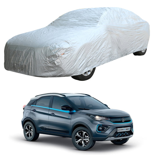 Oshotto Silvertech Car Body Cover (Without Mirror Pocket) For Tata Nexon ev