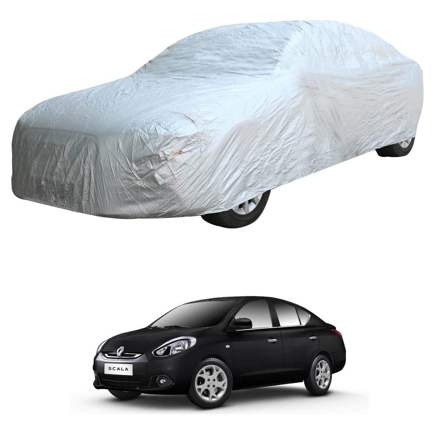 Oshotto Silvertech Car Body Cover (Without Mirror Pocket) For Renault Scala/Fluence