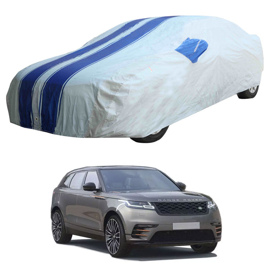 Oshotto 100% Blue dustproof and Water Resistant Car Body Cover with Mirror Pockets For Range Rover Velar