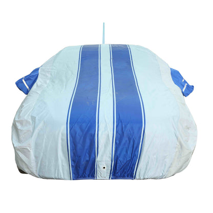 Oshotto 100% Blue dustproof and Water Resistant Car Body Cover with Mirror & Antenna Pockets For Hyundai Xcent