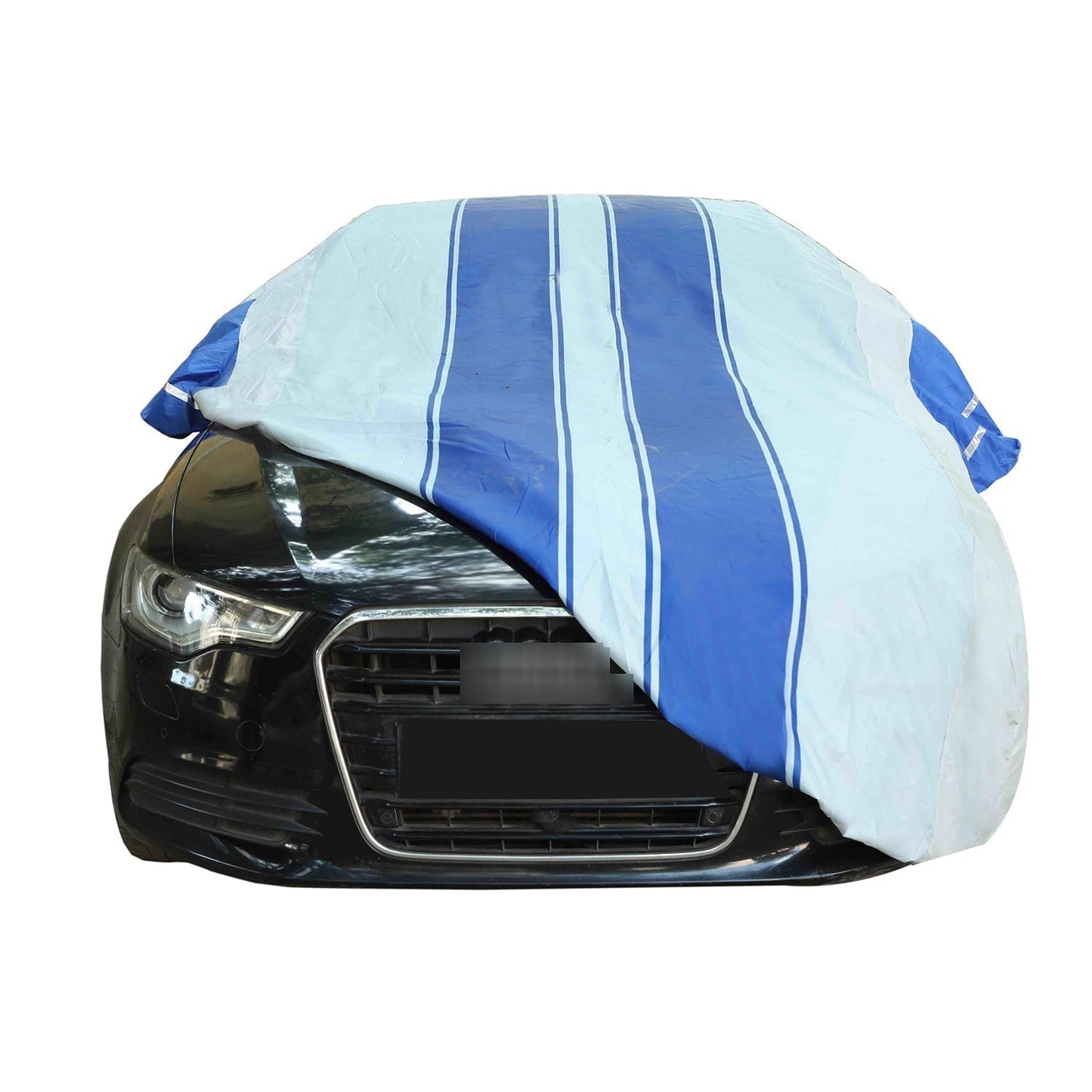 Oshotto 100% Blue dustproof and Water Resistant Car Body Cover with Mirror Pockets For BMW 6GT