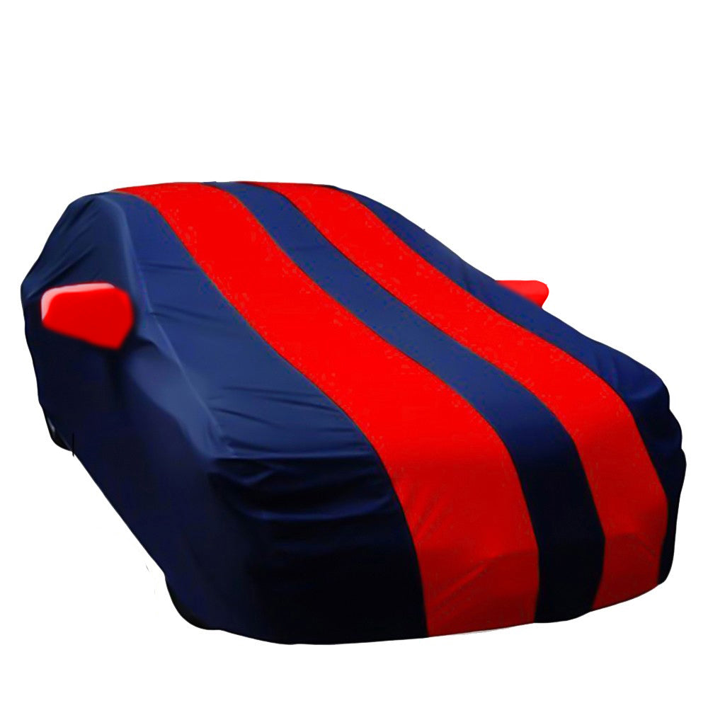Oshotto Taffeta Car Body Cover with Mirror Pocket For Chevrolet Beat (Red, Blue)