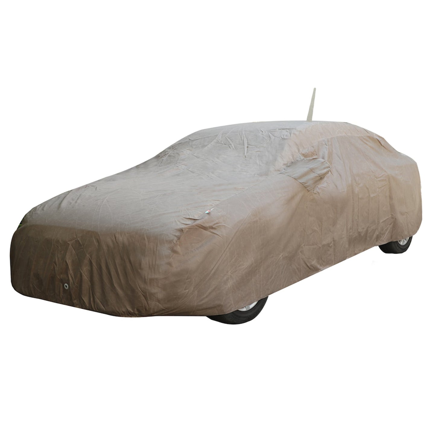 Oshotto Brown 100% Waterproof Car Body Cover with Mirror Pockets For Tata Nexon ev (with Antenna Pocket)