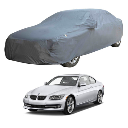 Oshotto Dark Grey 100% Anti Reflective, dustproof and Water Proof Car Body Cover with Mirror Pockets For BMW 3 Series