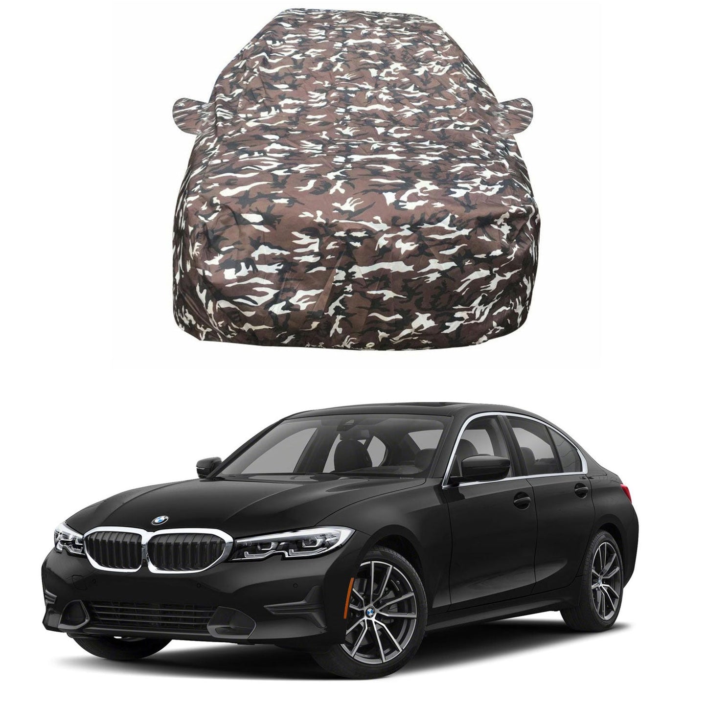 Oshotto Ranger Design Made of 100% Waterproof Fabric Car Body Cover with Mirror Pocket For BMW 3 Series 2020-2023