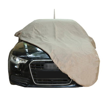 Oshotto Brown 100% Waterproof Car Body Cover with Mirror Pockets For Nissan Magnite(with Antenna Pocket)