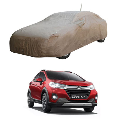Oshotto Brown 100% Waterproof Car Body Cover with Mirror Pockets For Honda WR-V(with Antenna Pocket)