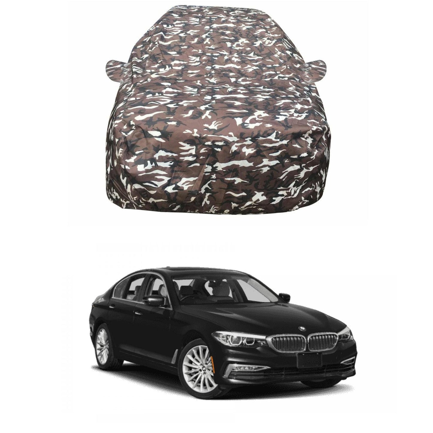 Oshotto Ranger Design Made of 100% Waterproof Fabric Multicolor Car Body Cover with Mirror Pockets For BMW 5 Series