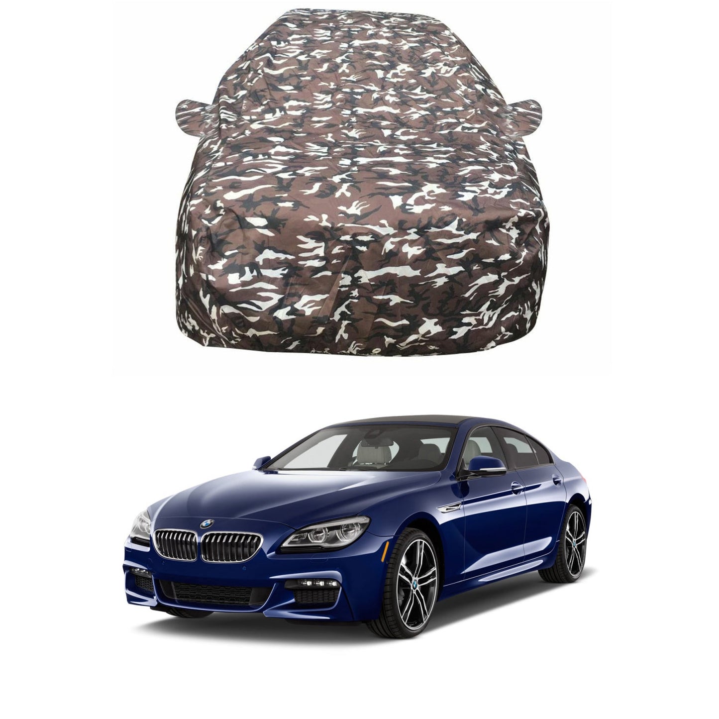Oshotto Ranger Design Made of 100% Waterproof Fabric Car Body Cover with Mirror Pockets For BMW 6 Series