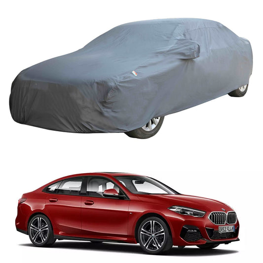 Oshotto Dark Grey 100% Anti Reflective, dustproof and Water Proof Car Body Cover with Mirror Pockets For BMW 2 Series