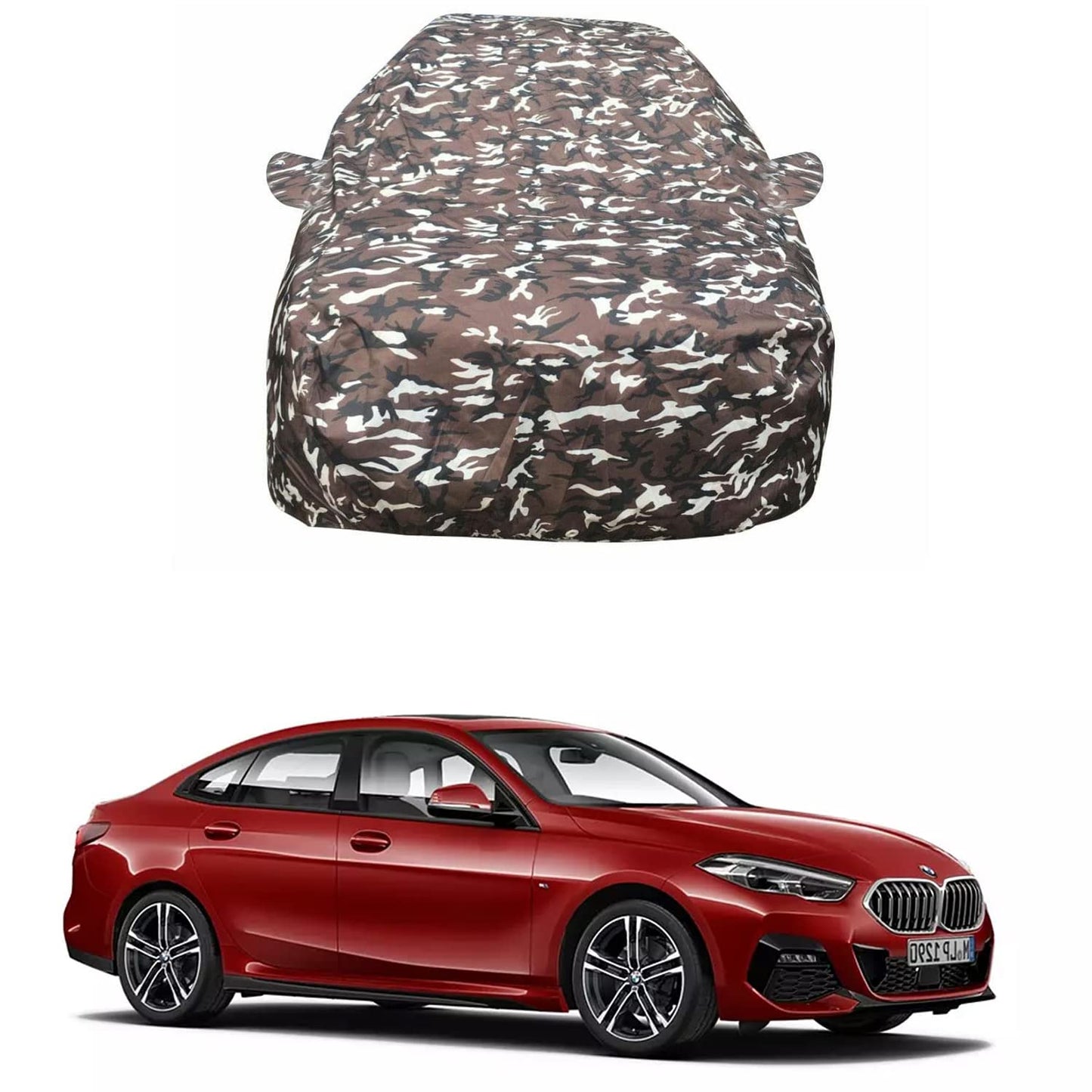 Oshotto Ranger Design Made of 100% Waterproof Fabric Multicolor Car Body Cover with Mirror Pockets For BMW 2 Series